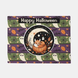 Gepersonaliseerde herfstvos met Schattigee geesten Deurmat
