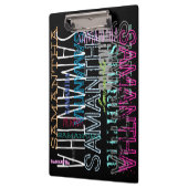Gepersonaliseerde Herhalende Naam 8 letters Klembo Klembord (Links)