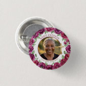 Gepersonaliseerde herinnering Herdenking | Foto Ronde Button 3,2 Cm (Voorkant /achterkant)