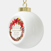 Gepersonaliseerde herinneringscadeaus | Bij het af Keramische Bal Ornament (Rechts)