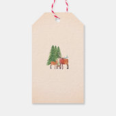 Gepersonaliseerde herten familie kerstcadeau Tags Cadeaulabel (Achterkant)