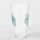 Gepersonaliseerde herten in Winter Woodland Glas (Links)