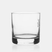 Gepersonaliseerde het Monogram van het Manuscript Whisky Glas (Rechts)