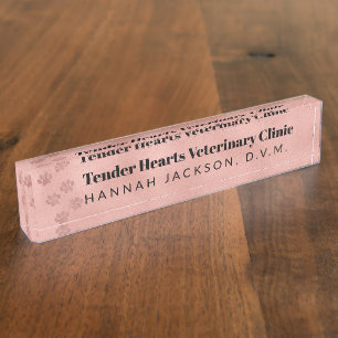 Gepersonaliseerde het Print van de Poot van de Naambordje