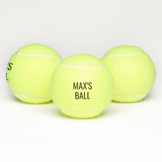 Indiener Lui Metalen lijn Gepersonaliseerde het tennisbal van uw hond naam tennisballen | Zazzle.nl