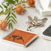 GEPERSONALISEERDE het Worstelen Giften voor Bussen Sleutelhanger (Zijkant)