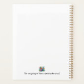 Gepersonaliseerde Hibiscus Bloem Tropisch Planner (Achterkant)