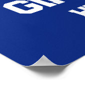 Gepersonaliseerde High School of College Cheerlead Poster (Hoek)