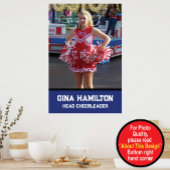 Gepersonaliseerde High School of College Cheerlead Poster