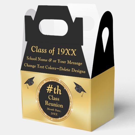 Gepersonaliseerde, High School Reunion gunsten, do Bedankdoosjes (Geopend)