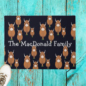 Gepersonaliseerde Highland koe Deurmat