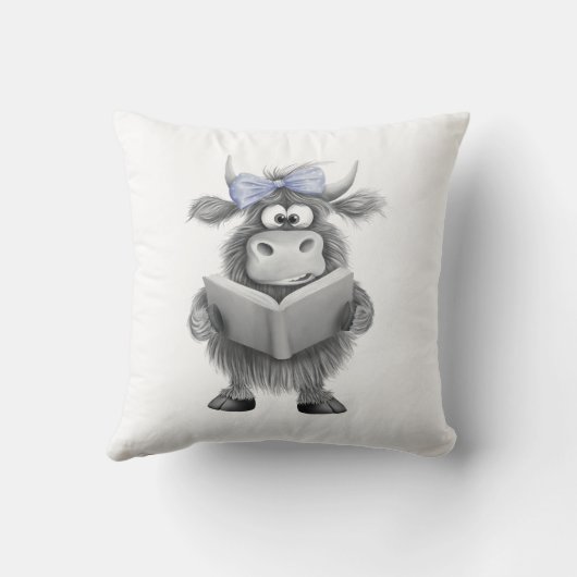 Gepersonaliseerde Highland Koe leeskussen Kussen (Achterkant)