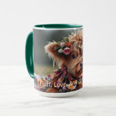 Gepersonaliseerde Highland Koe Mok (Voorkant links)