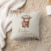 Gepersonaliseerde Highland Koe Naam Kussen (Deken)
