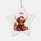 Gepersonaliseerde Highland Koe ornament (Rechts)