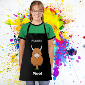 Gepersonaliseerde Highland Koe Schort