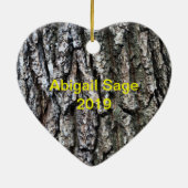 Gepersonaliseerde Hiking "iHIKE" Heart Ornament (Achterkant)