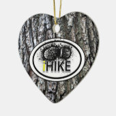 Gepersonaliseerde Hiking "iHIKE" Heart Ornament (Links)