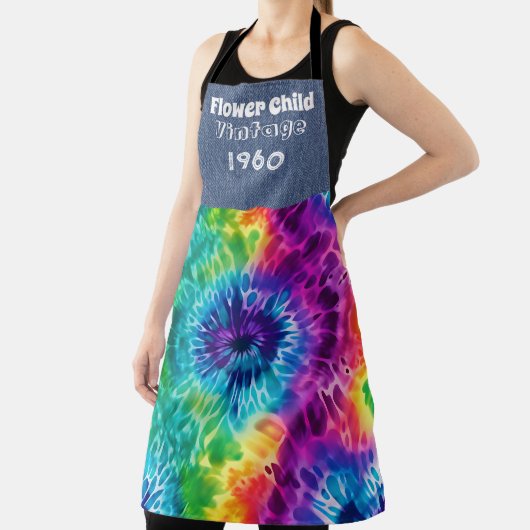 Gepersonaliseerde Hippie Tie Dye All-Over Print Sc Schort (Insitu)