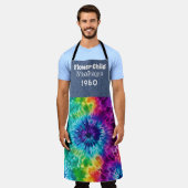 Gepersonaliseerde Hippie Tie Dye All-Over Print Sc Schort (Gedragen)