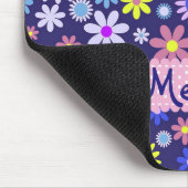 Gepersonaliseerde Hipster  Pop Art Style Flowers Muismat (Hoek)