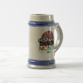 Gepersonaliseerde Hispanic Heritage Month bierglaz Bierpul (Voorkant rechts)