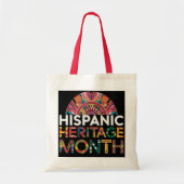 Gepersonaliseerde Hispanic Heritage Month Canvas t Tote Bag (Voorkant)