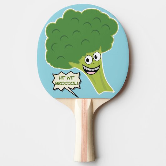 Gepersonaliseerde hit met broccoli tafeltennisbatje (Voorkant)