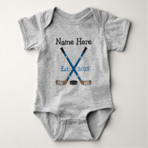 Gepersonaliseerde Hockey Baby Name Birth Year Born