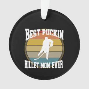 Gepersonaliseerde Hockey Beste Puckin Billet Moede Ornament