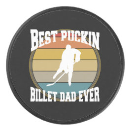 Gepersonaliseerde Hockey Beste Puckin Billet Papa Hockey Puck