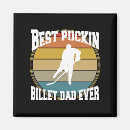 Gepersonaliseerde Hockey Beste Puckin Billet Papa Magneet