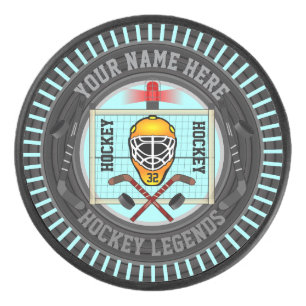 Gepersonaliseerde Hockey Legends Hockey Puck