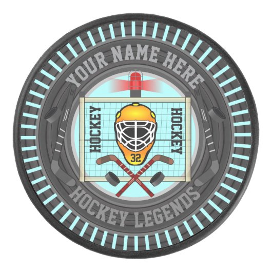 Gepersonaliseerde Hockey Legends Puck (Voorkant)