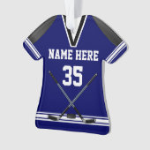 Gepersonaliseerde Hockey Ornaments, Jersey Shaped Ornament (voorkant)