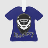 Gepersonaliseerde Hockey Ornaments, Jersey Shaped Ornament (achterkant)