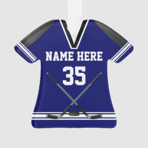 Gepersonaliseerde Hockey Ornaments, Jersey Shaped Ornament