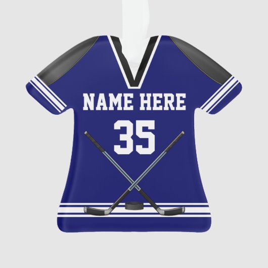 Gepersonaliseerde Hockey Ornaments, Jersey Shaped Ornament (voorkant)