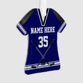 Gepersonaliseerde Hockey Ornaments, Jersey Shaped Ornament (voorkant)