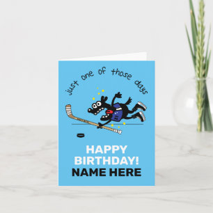 Gepersonaliseerde Hockey Player Birthday Hockey Do Kaart