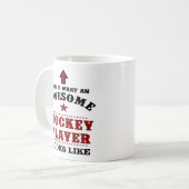 Gepersonaliseerde Hockey Player-cadeautje Koffiemok (Voorkant links)