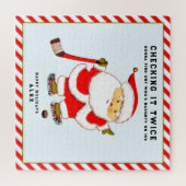 Gepersonaliseerde Hockey Player-cadeautje Legpuzzel (Horizontaal)