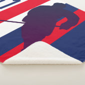 Gepersonaliseerde Hockey Sherpa Blanket Sherpa Deken (3/4)