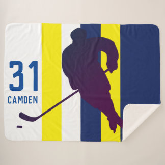 Gepersonaliseerde Hockey Sherpa Blanket Sherpa Deken