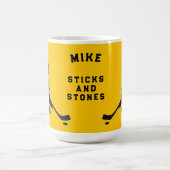 Gepersonaliseerde hockey speler cadeau-ideeën koffiemok (Center)