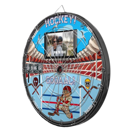 Gepersonaliseerde Hockey Stadium House Dartbord (Voorkant Rechts)