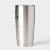 Gepersonaliseerde Hockey Team Manager Grappig Geïsoleerde Drinkbeker (Achterkant)