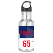 Gepersonaliseerde Hockey Water Fles (Voorkant)