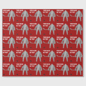 Gepersonaliseerde Hockey Wrapping Paper, COLOREN, Cadeaupapier (Vlak)
