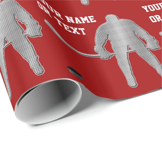 Gepersonaliseerde Hockey Wrapping Paper, COLOREN, Cadeaupapier (Rol Hoek)